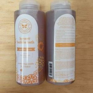 2 pack the Honest Company sweet orange vanilla full size bubble bath